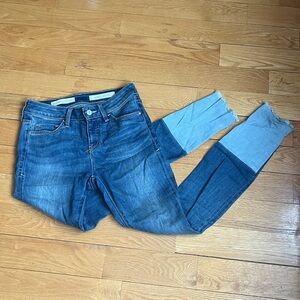 Pilcro and the Letterpress Two-Tone Blue Jeans